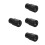 4Pcs Black Metal Microscope Eyepiece High Magnification for Daily Use 4