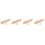 4 Sets Unfinished Wooden Boat Craft With Paddle 6