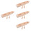 4 Sets Unfinished Wooden Boat Craft With Paddle 8