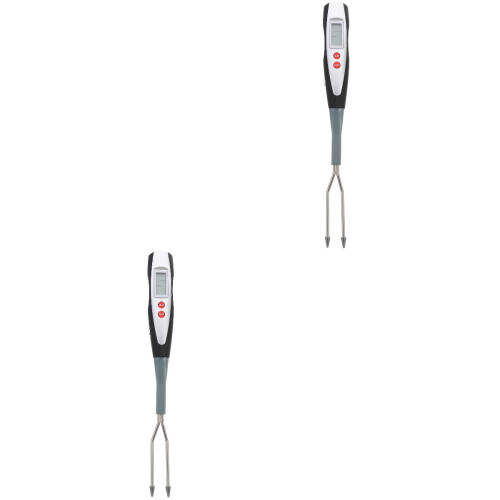 2 Pcs Bbq Fork Temperature Display Meat Digital Cooking Thermometer 2