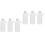 6Pcs Durable Pe Plastic Lash Water Bottles for Precise Storage White 5