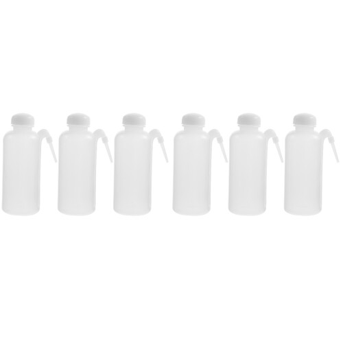 6Pcs Durable Pe Plastic Lash Water Bottles for Precise Storage White 2