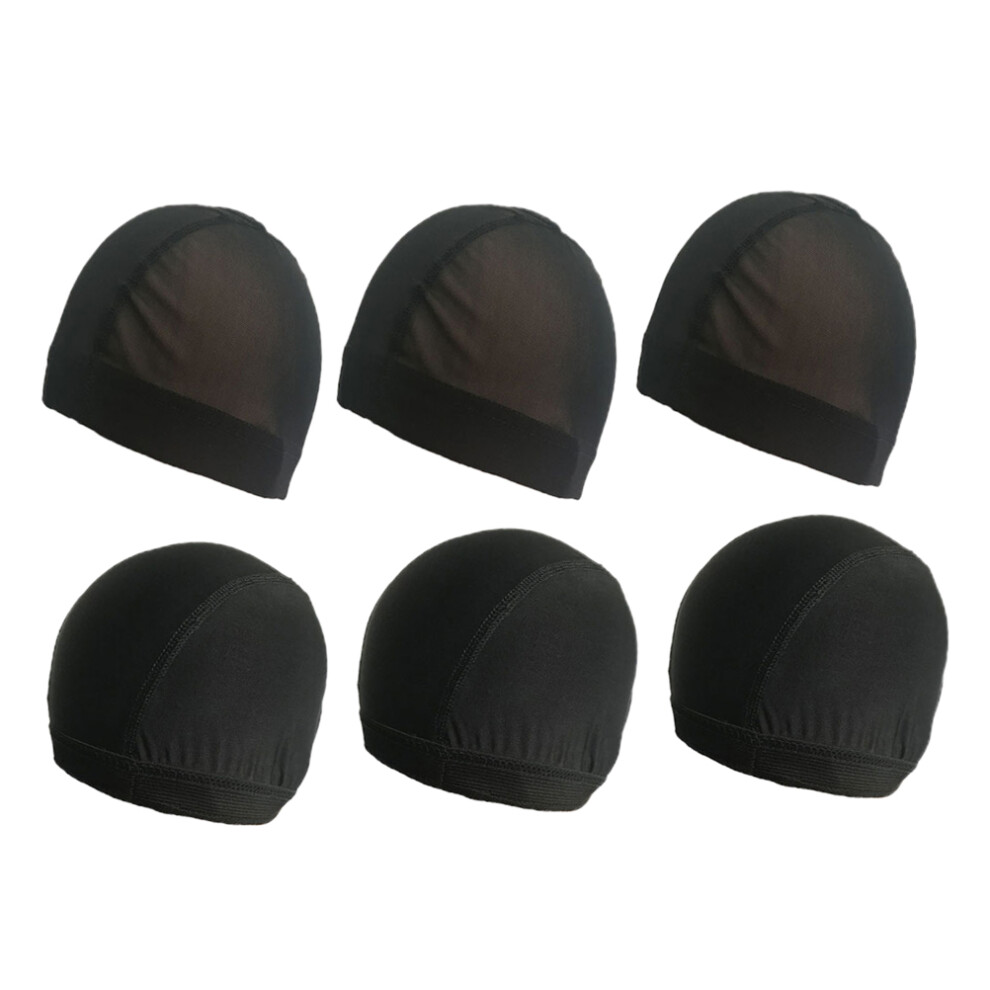 Solustre Unisex 12 Pcs Wig Hairnet Lace Cosplay Cap Blacksto Miss