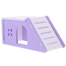 2Pcs Violet Hamster Houses PVC Material Safe Hideouts for Small Pets