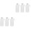 6Pcs Durable Pe Plastic Lash Water Bottles for Precise Storage White 4