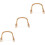 3Pcs Ergonomic Wood Kettle Handles Light -Resistant Grip 5