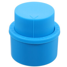 2Pcs Sky-Blue PP Bottle Stoppers Leakproof Soda and Beer Can Covers