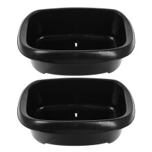 2Pcs Kids Bike Basket For Boys Girls Front Tricycle Rear Large Black