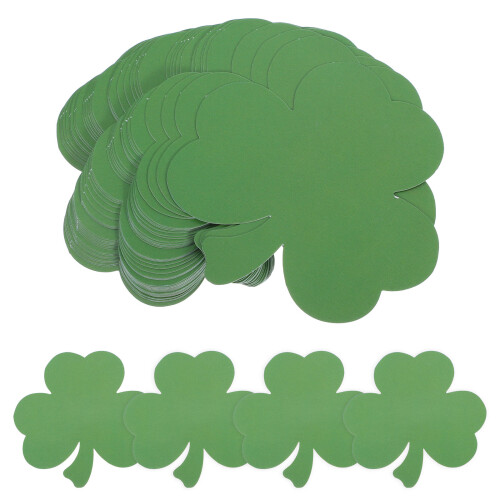 80Pcs Shamrock Cutouts for St Patrick's Day DIY Wall Decor 1