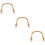 3Pcs Ergonomic Wood Kettle Handles Light -Resistant Grip 8