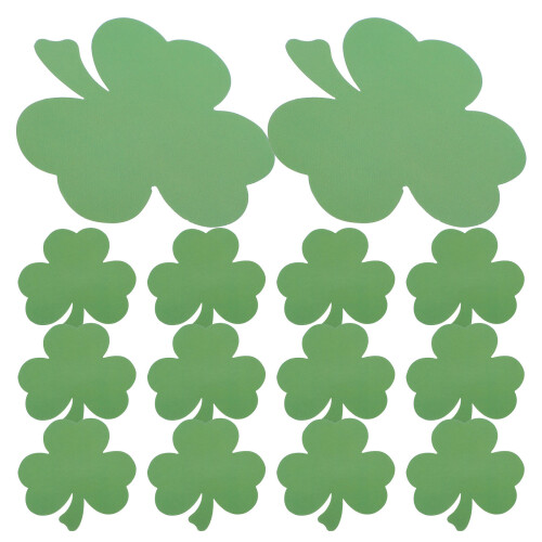 80Pcs Shamrock Cutouts for St Patrick's Day DIY Wall Decor 2