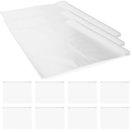 200Pcs Transparent Running Bib Protector Waterproof PVC Bib Organizer