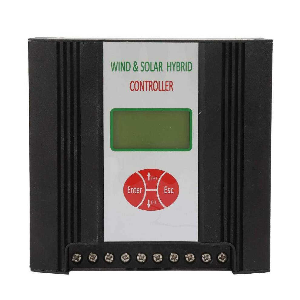 24V 300W 400W 600W Hybrid Solar Wind Charge Controller With Smart Lcd Monitoring For Battery Charging 9099447406507