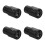 4Pcs Black Metal Microscope Eyepiece High Magnification for Daily Use 7