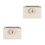 2Pcs Hanging Beige Plastic Hamster Bowl Stable Rabbit Water Feeder 6