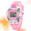 Children's Waterproof Electronic Sports Watch With Luminous Feature Pink 4