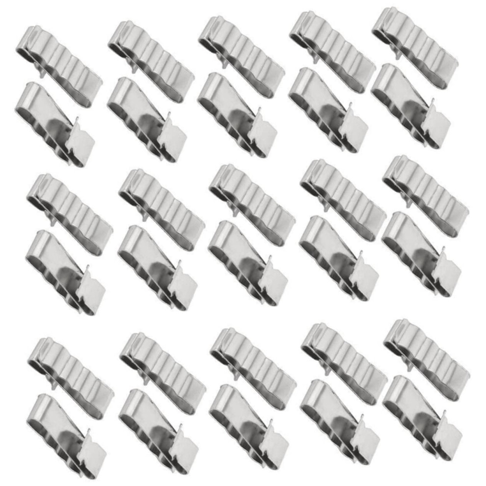 30Pcs Solar Panel Wire Clip Stainless Steel Pv Cable Clamp For Secure Neat Cable Routing 9099447406460