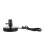 2Pièces Socle De Lampe De Table Noir En Bois Design Rétro 2