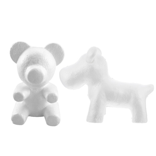 2 Count Puppy Model Embryo Child Bear Shape Decorative Models Diy