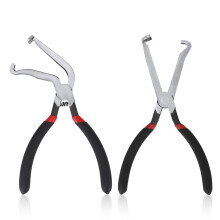 2pcs Electrical Disconnect Pliers Set Straight and Curved for Automotive Connector Removal