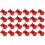 24Pcs Poultry Water Drinking Cups ABS Red Automatic Chicken Drinker 2