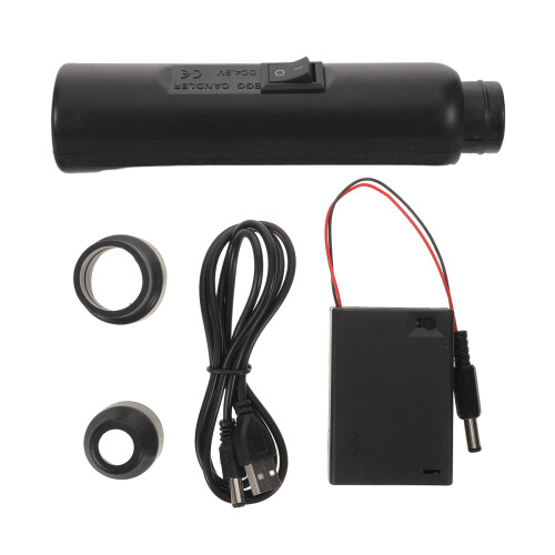 High Precision Black LED Egg Tester Light for Farm Incubation Use