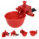 24Pcs Poultry Water Drinking Cups ABS Red Automatic Chicken Drinker 6