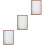 3Pcs Multi Color Shadow Box Display Frame Wooden Dried Flower Holder 7