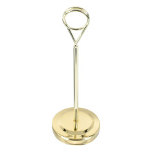 2Pcs Golden Restaurant Table Sign Stands Stainless Steel Holder