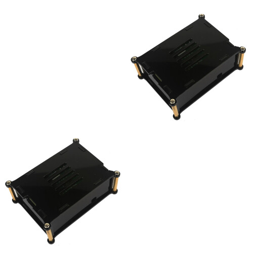 2St Compacte Black Acrylic Case Voor Model 2 B Stofvrij 2