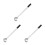 3Pcs Lightweight Aluminum Blind Rod for Easy Pulling and Curtain Use 5