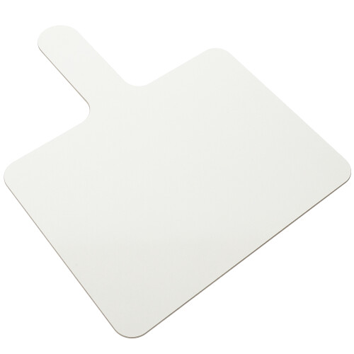 6Pcs White Handheld Dry Erase Answer Paddles Melamine Classroom Use 2