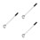 3Pcs Lightweight Aluminum Blind Rod for Easy Pulling and Curtain Use 6