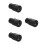 4Pcs Black Metal Microscope Eyepiece High Magnification for Daily Use 5