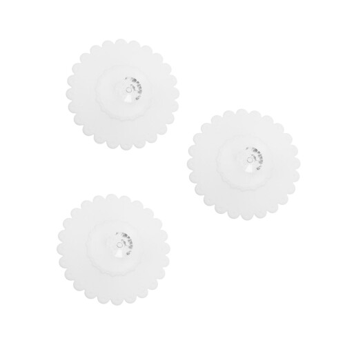 9Pcs Reusable White Silicone Cup Lids for Home Universal Mug Covers 1
