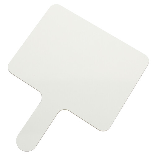 6Pcs White Handheld Dry Erase Answer Paddles Melamine Classroom Use 1