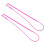 6Pcs Rope Threaders Soft Rosy Plastic Drawstring Band DIY Wearers 1