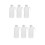 6Pcs Durable Pe Plastic Lash Water Bottles for Precise Storage White 7
