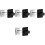 8Pcs ABS Bathroom Shower Head Holder Adjustable No-Drill Bracket 2