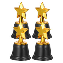 12Pcs Star Award Trophy Golden Black for Kids Sports and Party Games