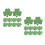 80Pcs Shamrock Cutouts for St Patrick's Day DIY Wall Decor 5