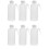 6Pcs Durable Pe Plastic Lash Water Bottles for Precise Storage White 6