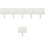 6Pcs White Handheld Dry Erase Answer Paddles Melamine Classroom Use 6