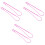 6Pcs Rope Threaders Soft Rosy Plastic Drawstring Band DIY Wearers 4