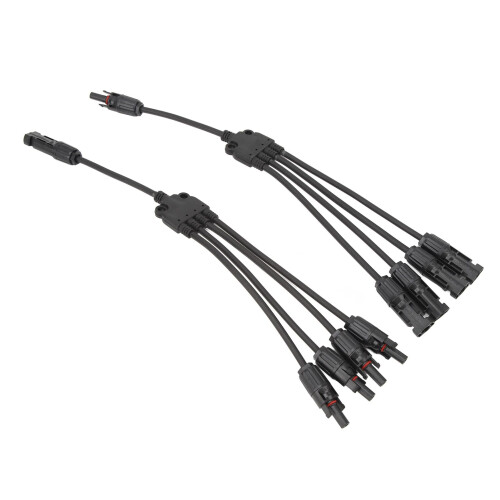 Solar Panel Connector MC4 Y Branch Extension Adapter Cable, IP67 Waterproof Outdoor PV Use 2