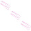6Pcs Rope Threaders Soft Rosy Plastic Drawstring Band DIY Wearers 10