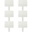 6Pcs White Handheld Dry Erase Answer Paddles Melamine Classroom Use 8