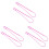 6Pcs Rope Threaders Soft Rosy Plastic Drawstring Band DIY Wearers 3