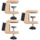 3Pcs Guitar Neck Rest Pad Brown ABS Iron for String Instruments Repair 7