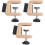 3Pcs Guitar Neck Rest Pad Brown ABS Iron for String Instruments Repair 4